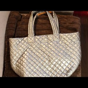 MZ Wallace-medium metro tote-STEEL